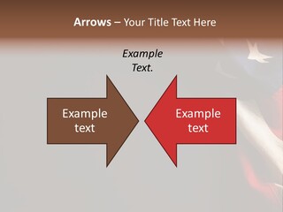 Space For Text Black Us Flag PowerPoint Template