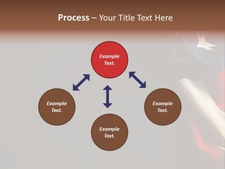 Space For Text Black Us Flag PowerPoint Template