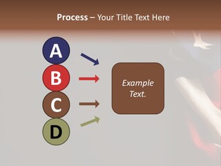 Space For Text Black Us Flag PowerPoint Template