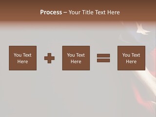 Space For Text Black Us Flag PowerPoint Template