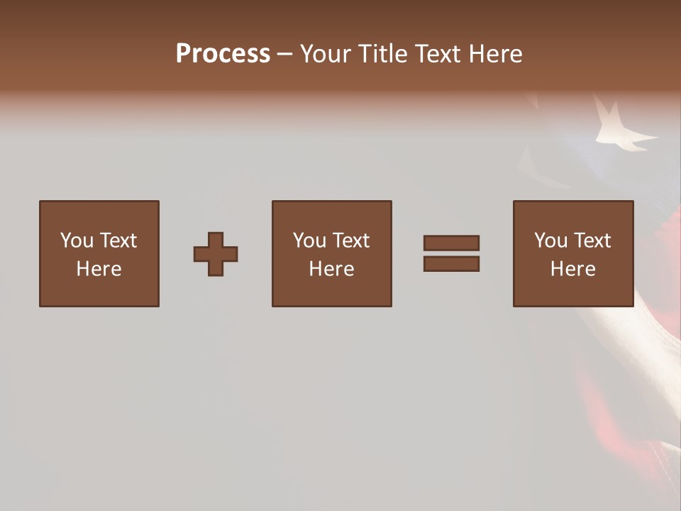 Space For Text Black Us Flag PowerPoint Template