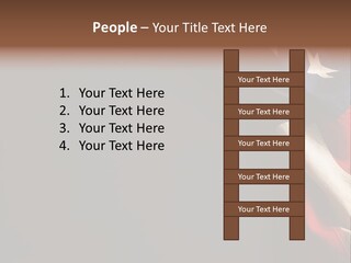 Space For Text Black Us Flag PowerPoint Template