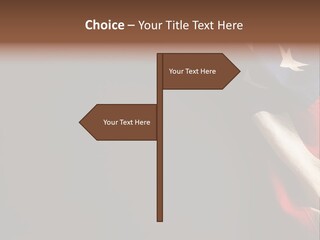 Space For Text Black Us Flag PowerPoint Template