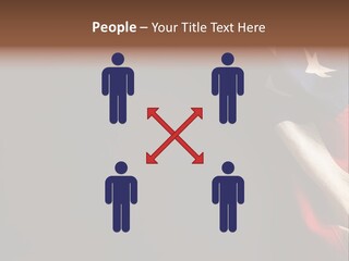 Space For Text Black Us Flag PowerPoint Template