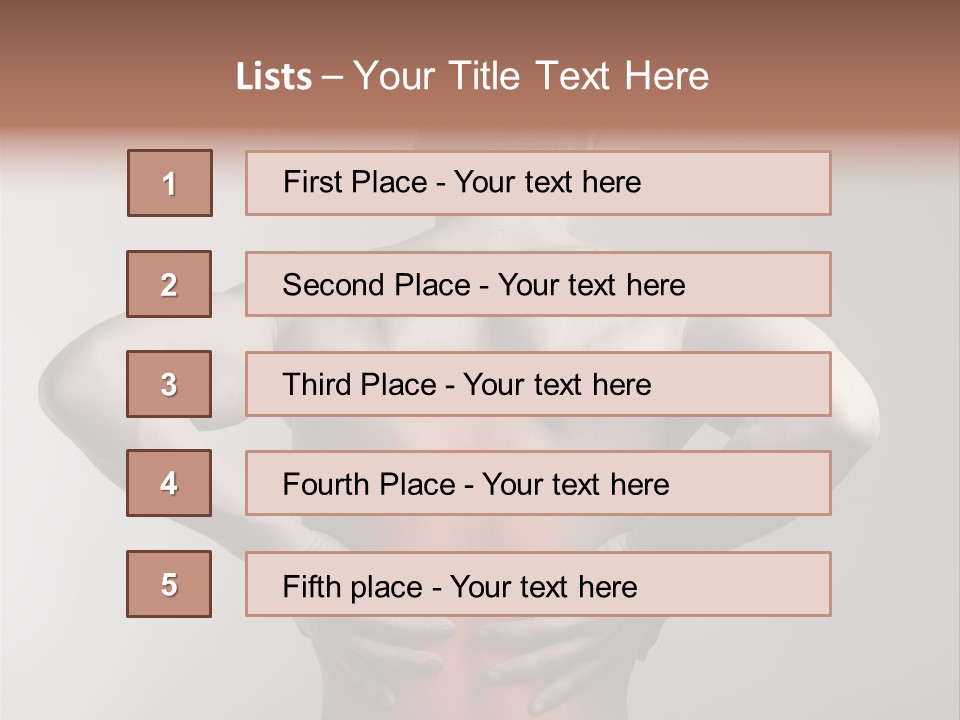 Muscular Touch Health PowerPoint Template