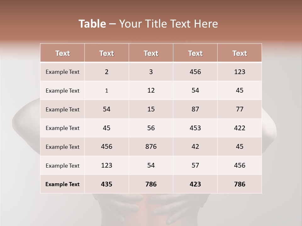 Muscular Touch Health PowerPoint Template