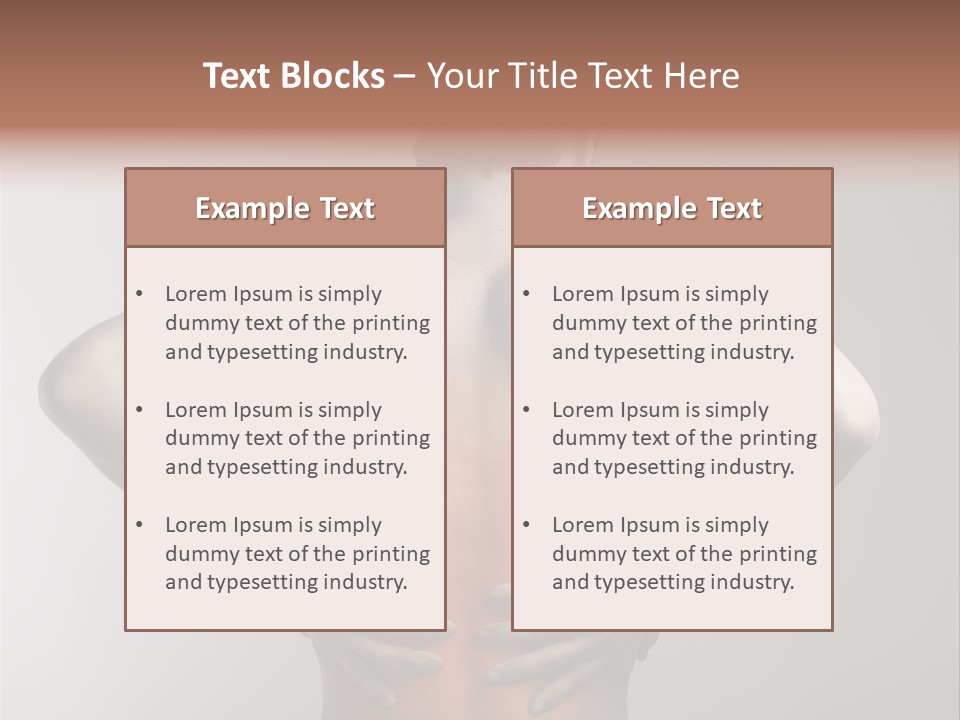 Muscular Touch Health PowerPoint Template