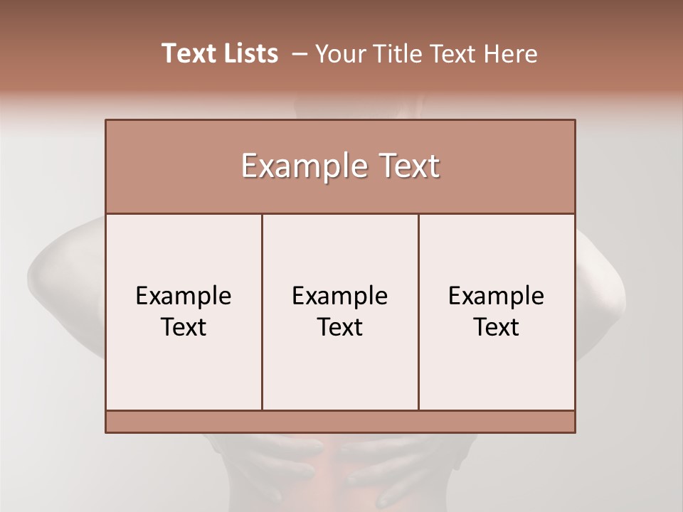 Muscular Touch Health PowerPoint Template