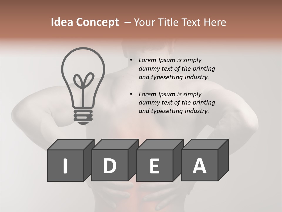 Muscular Touch Health PowerPoint Template