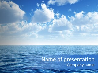 Sky Summer Cruise PowerPoint Template