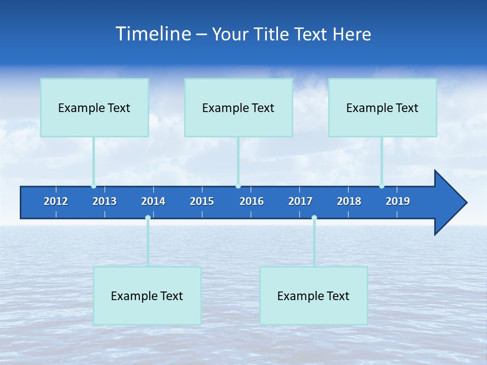 Sky Summer Cruise PowerPoint Template