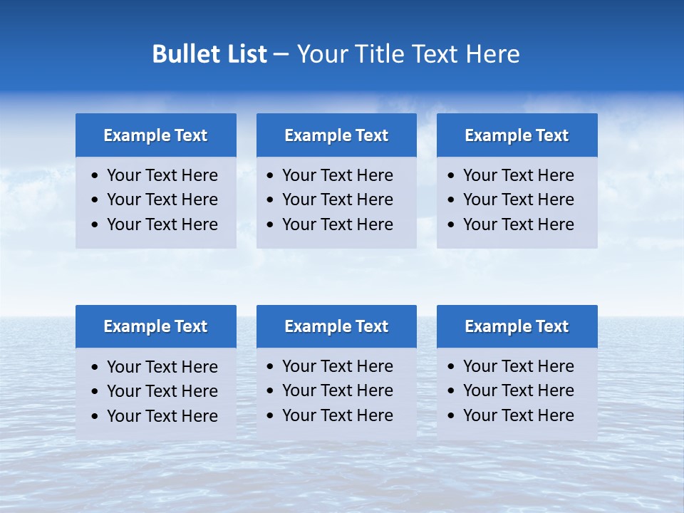 Sky Summer Cruise PowerPoint Template