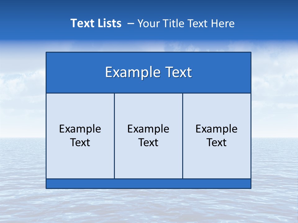Sky Summer Cruise PowerPoint Template