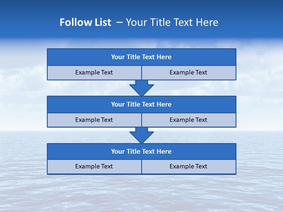 Sky Summer Cruise PowerPoint Template