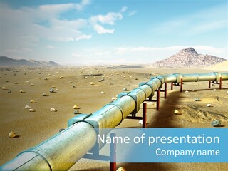 Supply Pipe Line PowerPoint Template