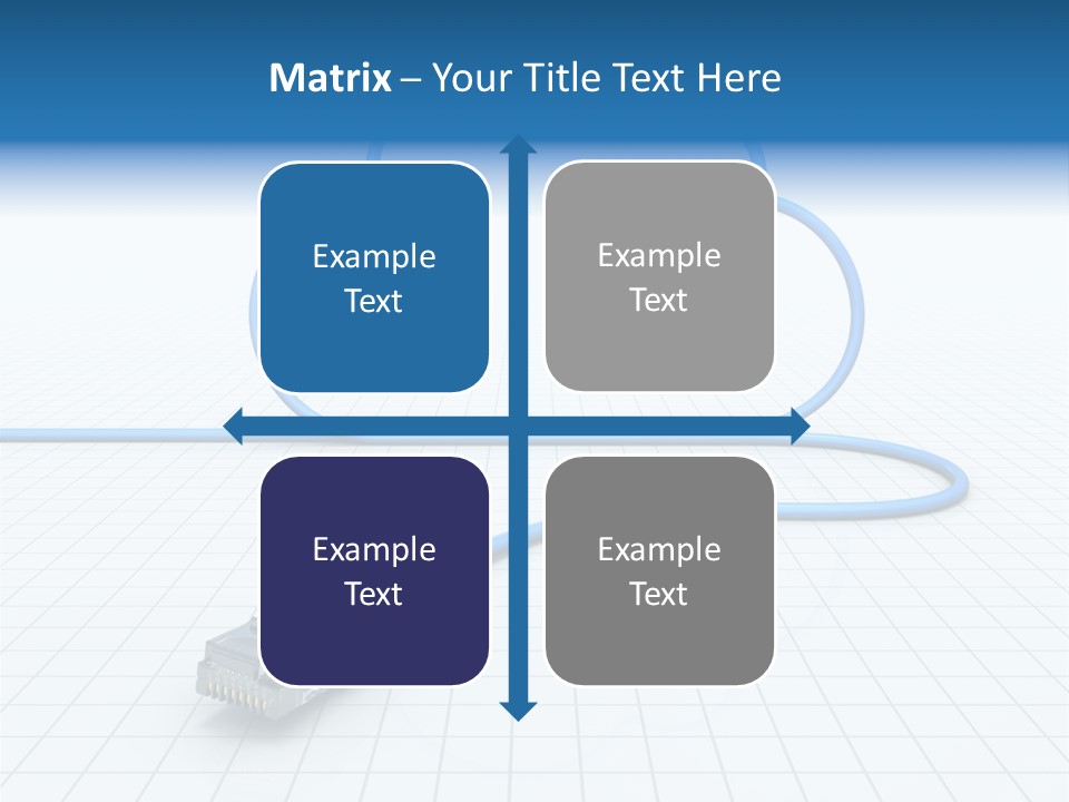 Illustration Internet Communication PowerPoint Template