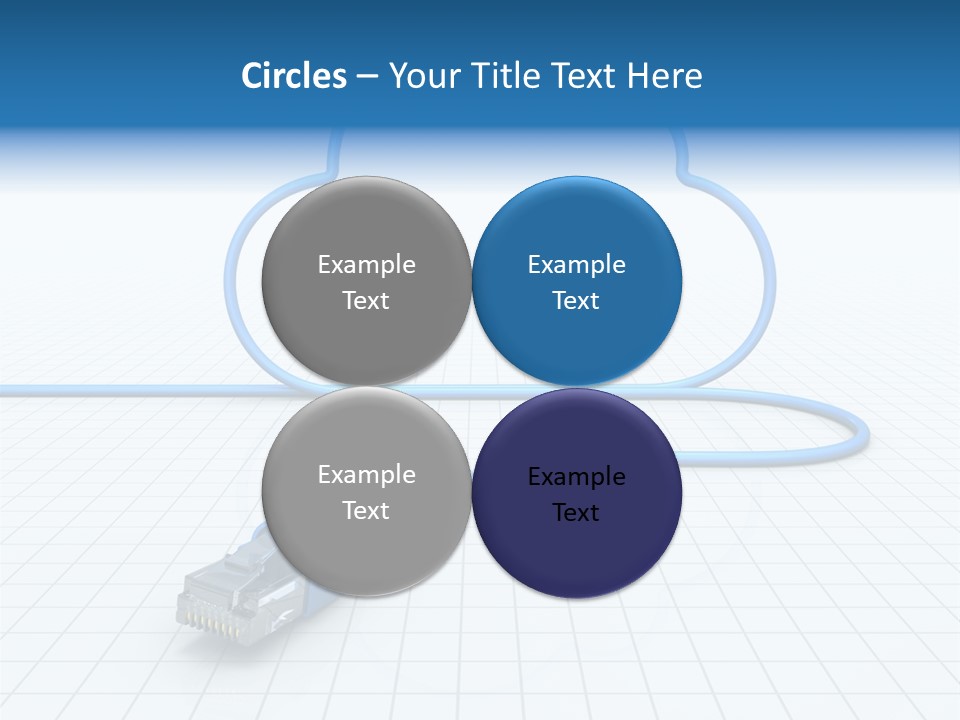 Illustration Internet Communication PowerPoint Template