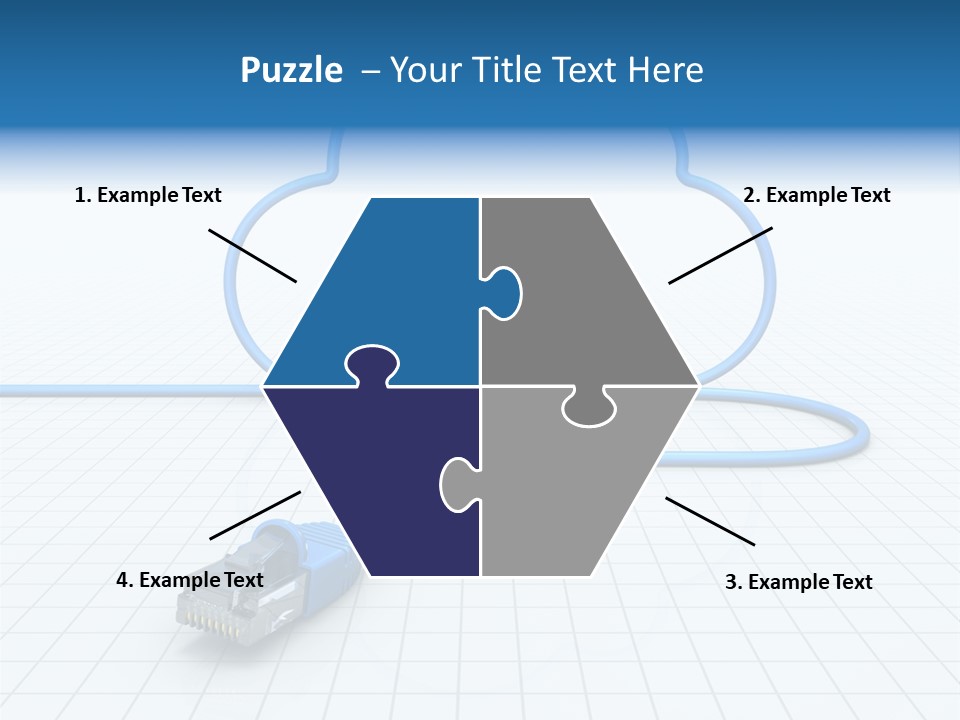 Illustration Internet Communication PowerPoint Template