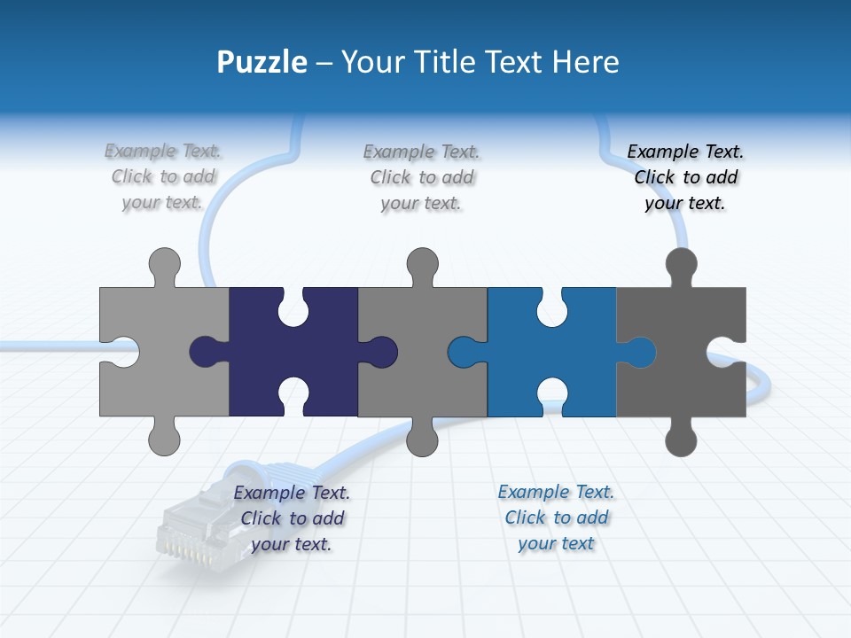 Illustration Internet Communication PowerPoint Template