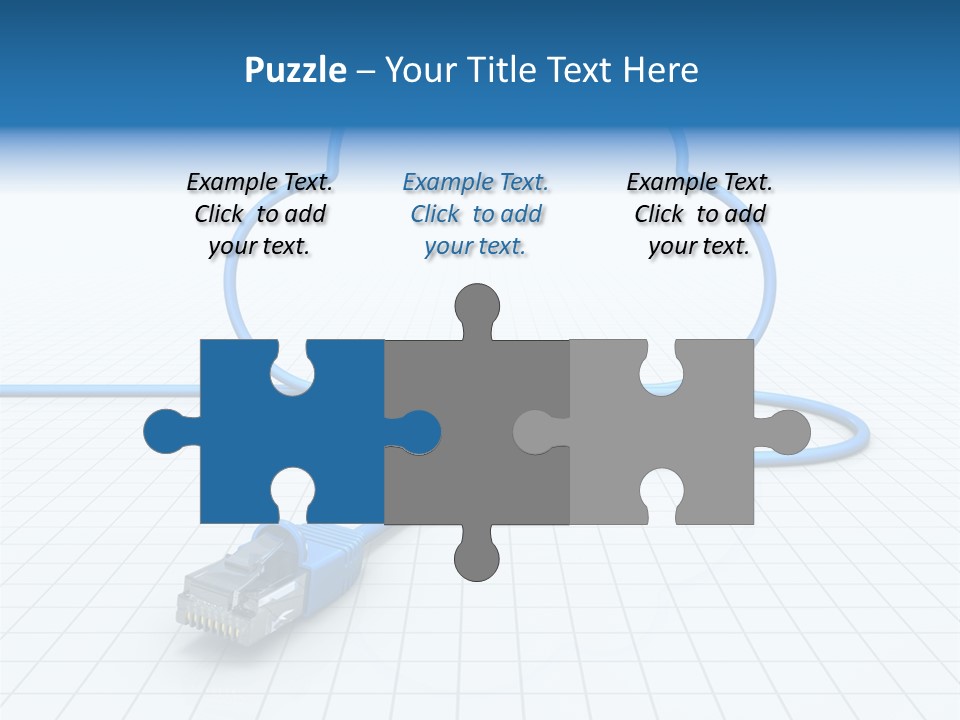 Illustration Internet Communication PowerPoint Template