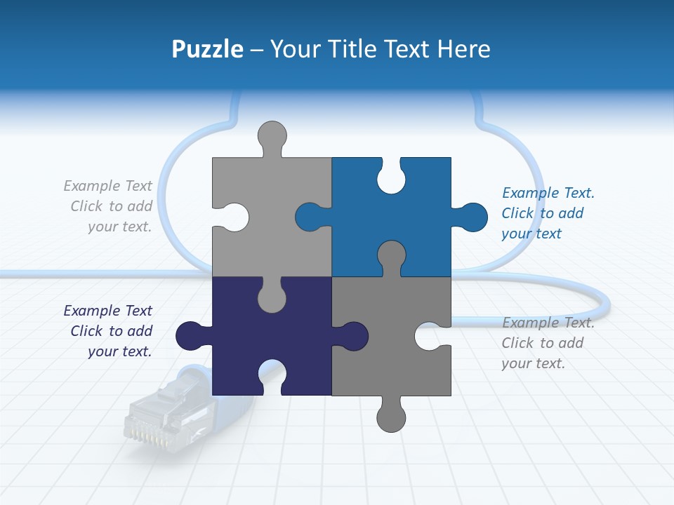 Illustration Internet Communication PowerPoint Template