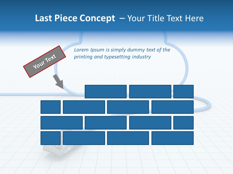Illustration Internet Communication PowerPoint Template
