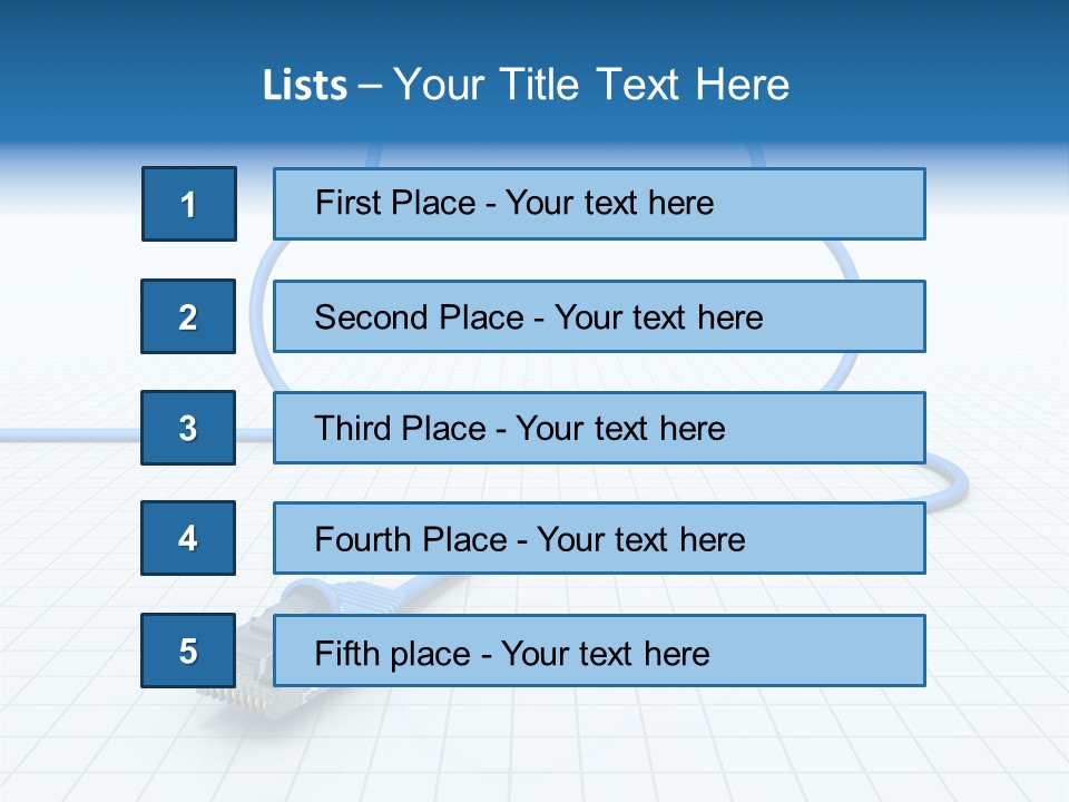 Illustration Internet Communication PowerPoint Template