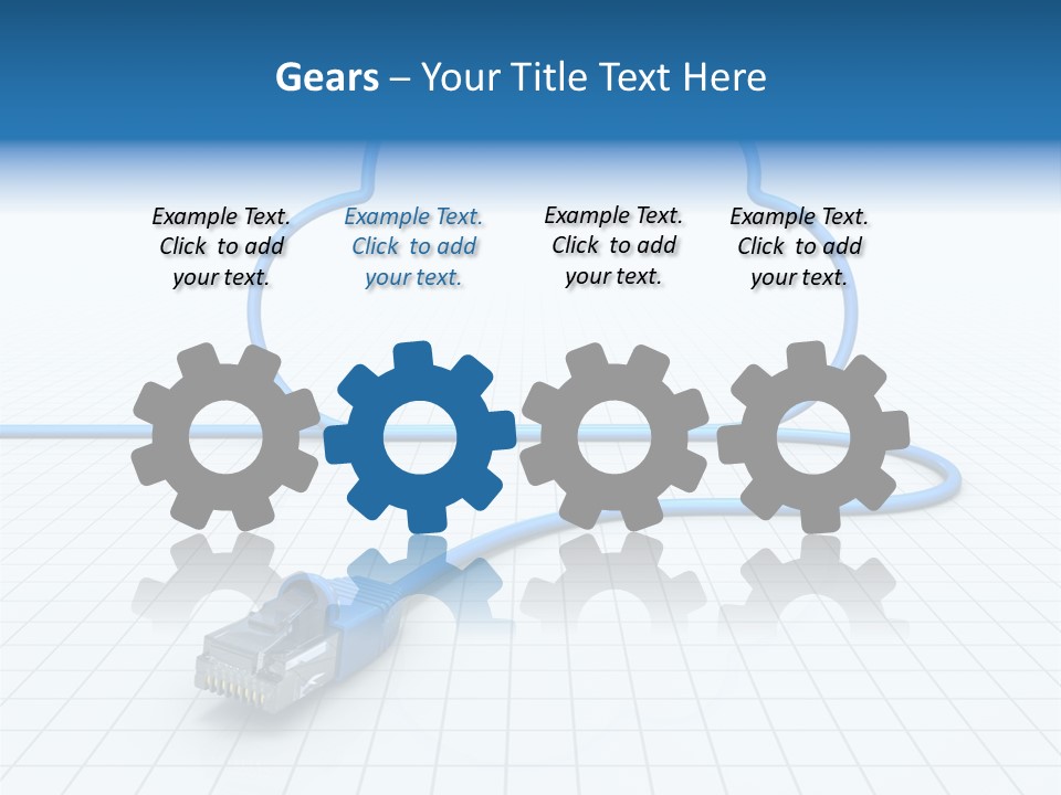 Illustration Internet Communication PowerPoint Template