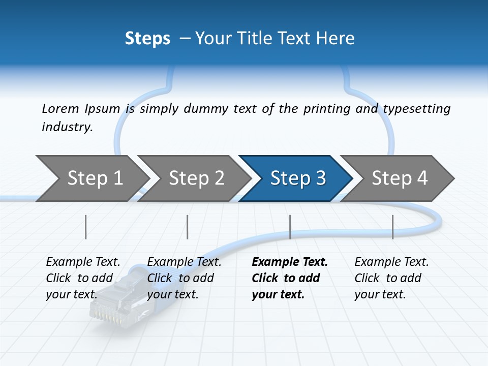Illustration Internet Communication PowerPoint Template