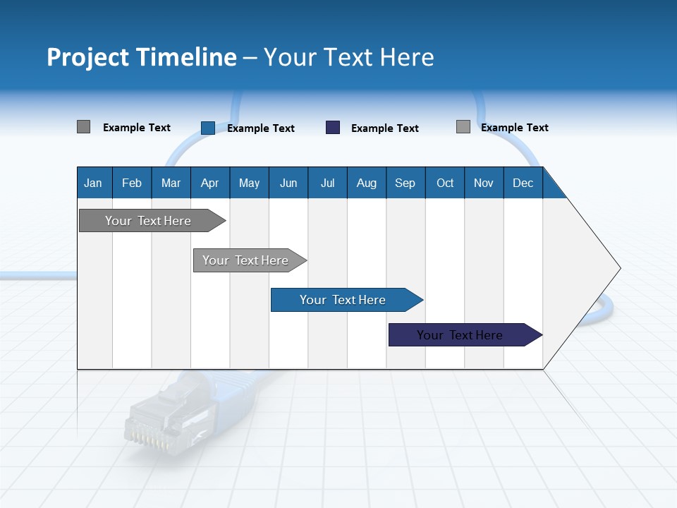 Illustration Internet Communication PowerPoint Template