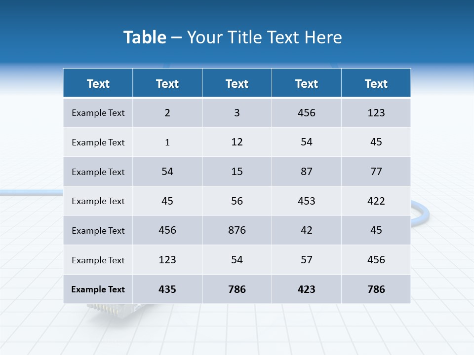 Illustration Internet Communication PowerPoint Template