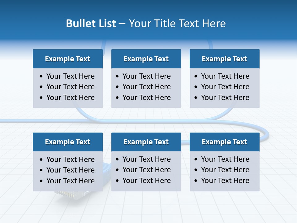 Illustration Internet Communication PowerPoint Template
