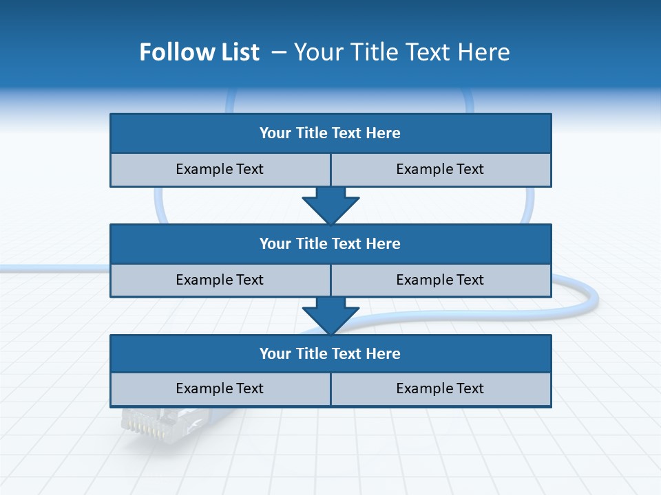 Illustration Internet Communication PowerPoint Template