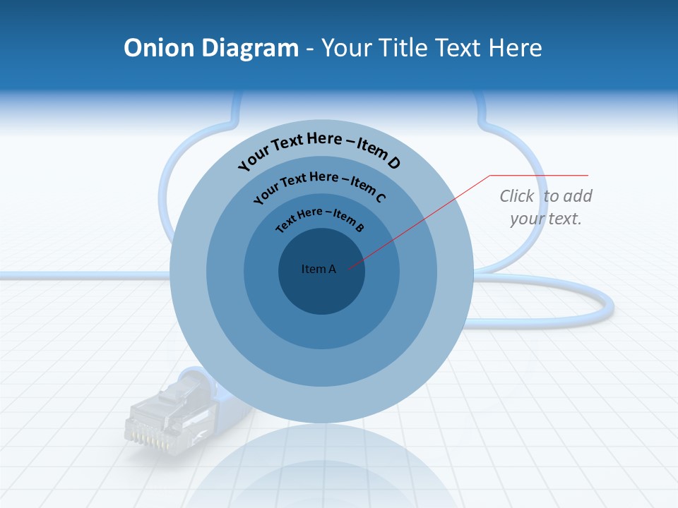 Illustration Internet Communication PowerPoint Template