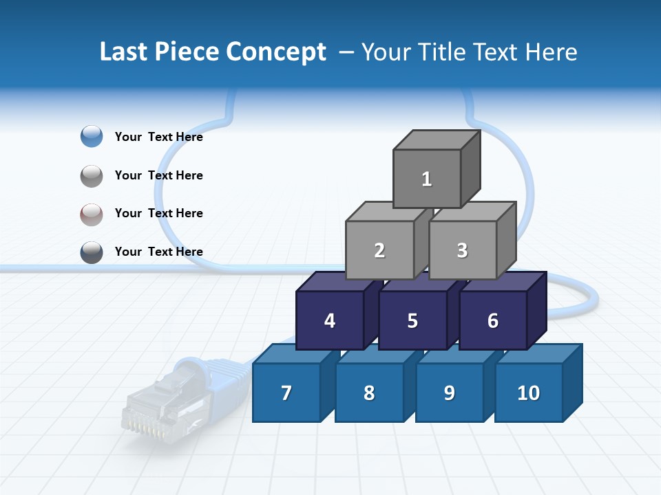 Illustration Internet Communication PowerPoint Template