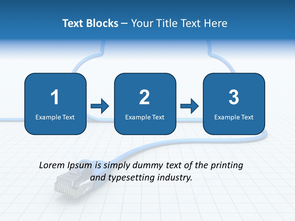 Illustration Internet Communication PowerPoint Template