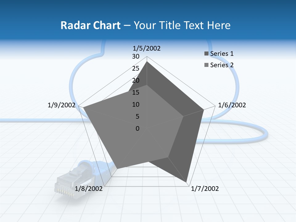 Illustration Internet Communication PowerPoint Template