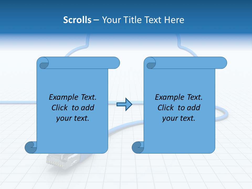 Illustration Internet Communication PowerPoint Template