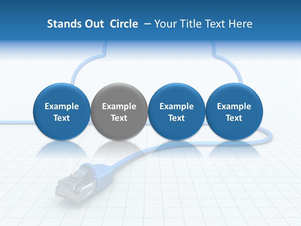 Illustration Internet Communication PowerPoint Template