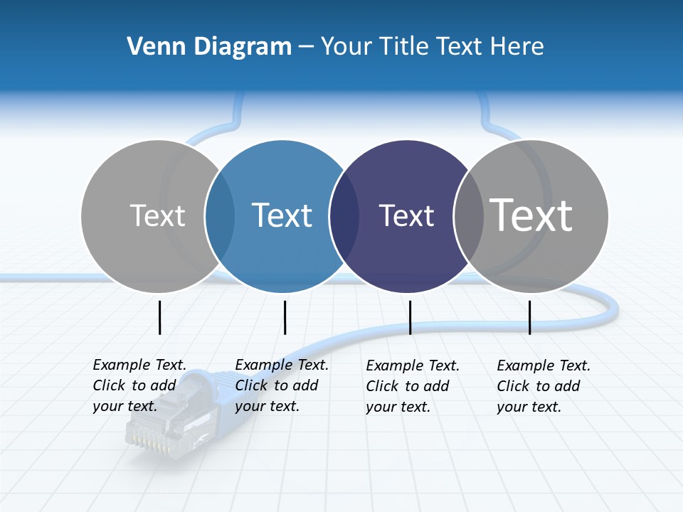 Illustration Internet Communication PowerPoint Template