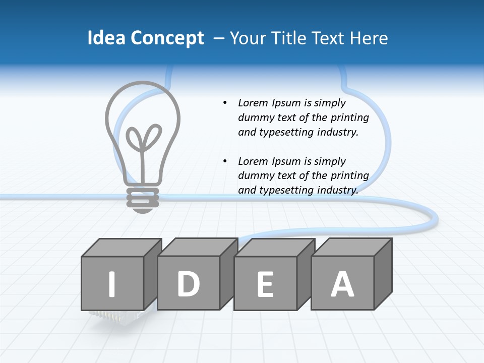 Illustration Internet Communication PowerPoint Template