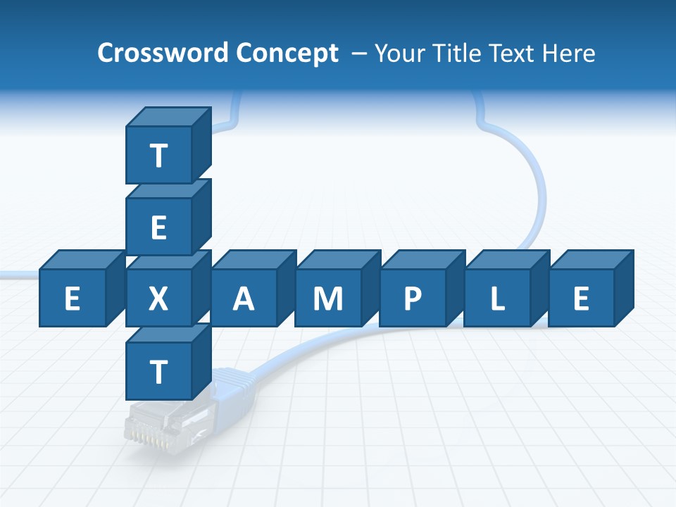 Illustration Internet Communication PowerPoint Template
