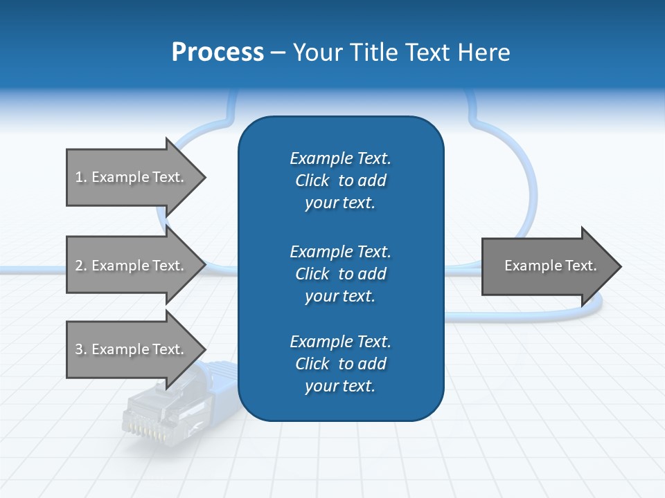 Illustration Internet Communication PowerPoint Template