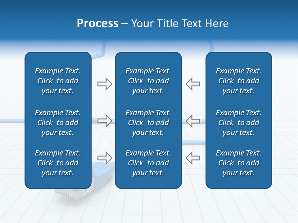 Illustration Internet Communication PowerPoint Template