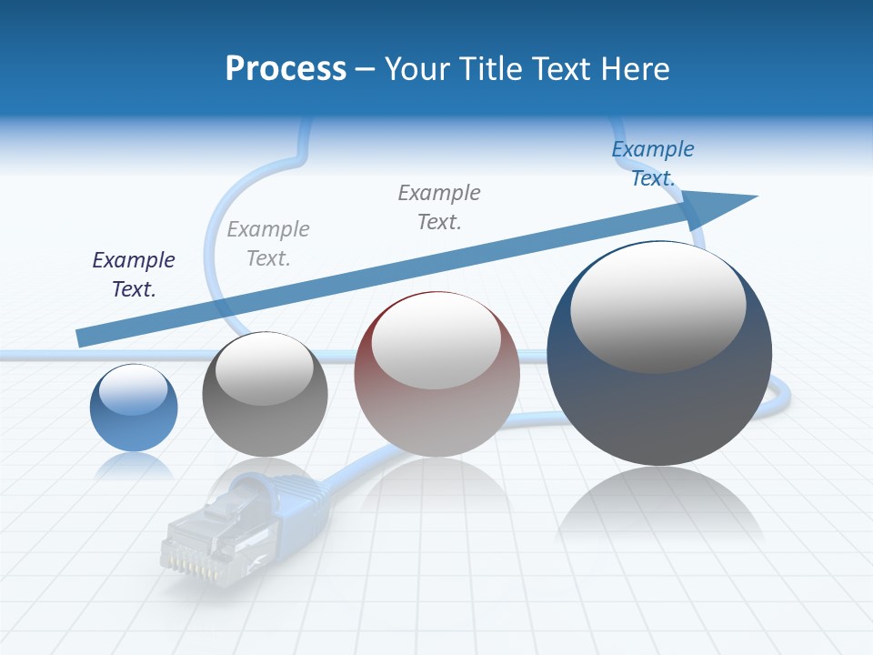 Illustration Internet Communication PowerPoint Template