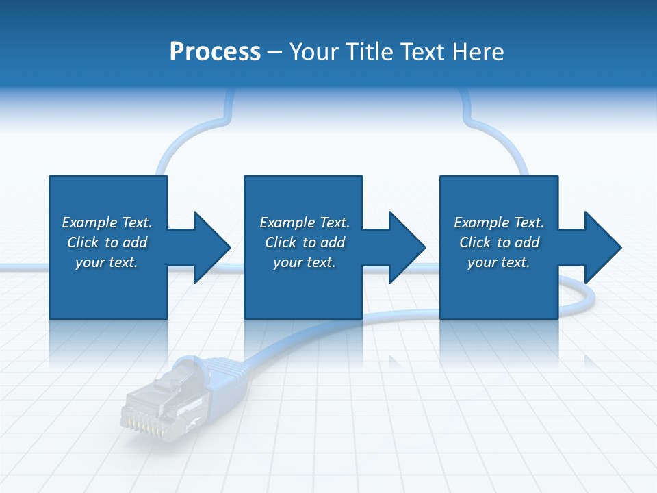 Illustration Internet Communication PowerPoint Template