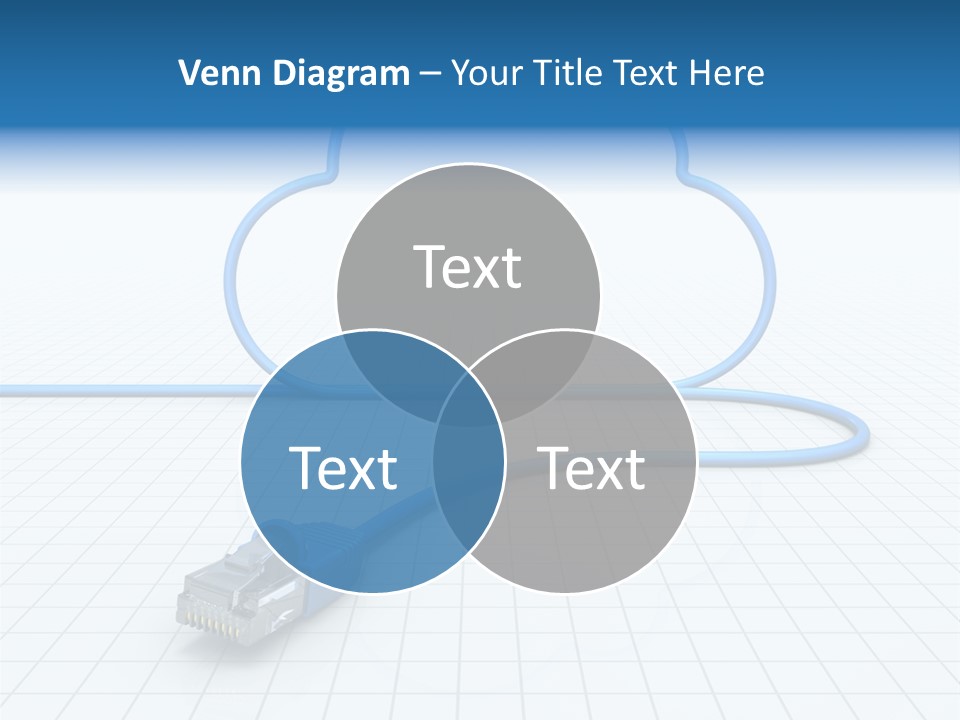 Illustration Internet Communication PowerPoint Template