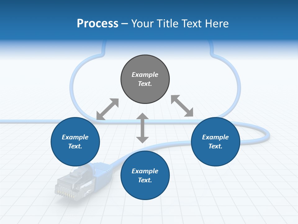 Illustration Internet Communication PowerPoint Template