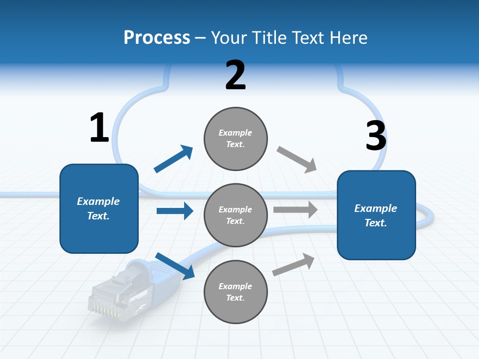 Illustration Internet Communication PowerPoint Template
