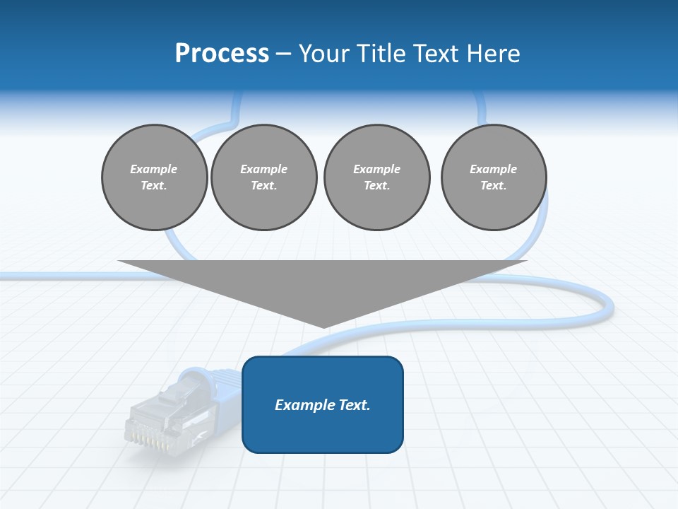 Illustration Internet Communication PowerPoint Template